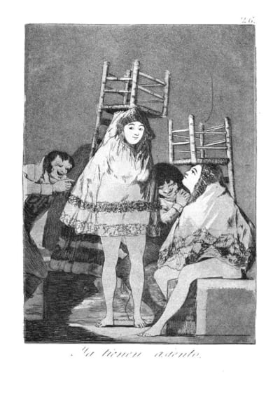 Grafik ur Francisco Goyas serie Los Caprichos