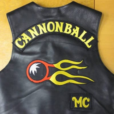 Cannonball MC vest.