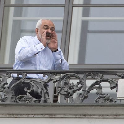Irans utrikesminister Mohammad Javad Zarif under Iranförhandlingarna i Wien den 13 juli 2015.