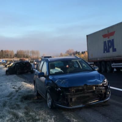 Trafikolycka  i Lempäälä. 