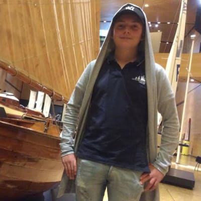 Konsta Sakki oli yksi nuorista suomalaispurjehtijoista, jotka osallistuivat tämän vuoden Tall Ships Races -kilpailuun