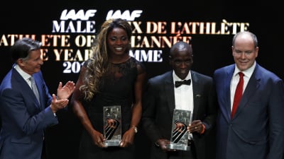 Årets bästa friidrottare premierades i Monaco.