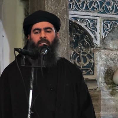 Abu Bakr al-Baghdadi publicerade ett sällsynt videoframträdande 5.7.2014.