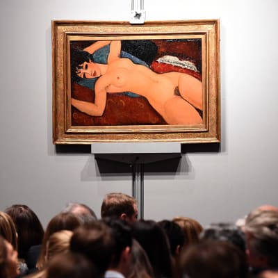 Amedeo Modiglianin alastonkuva Nu Couché.