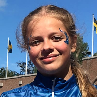 Silja Andersson efter sin stavinsats.