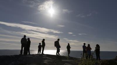Pilgrimsvandrare på S:t Olofs sjöled