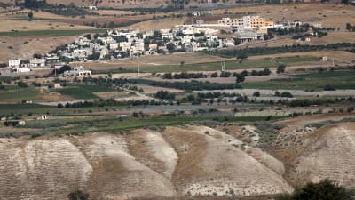 Område i Jordandalen på Västbanken - ett ockuperat område som ingår i Israels annekteringsplaner.  