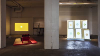 videoinstallationer med mera på konstutställning