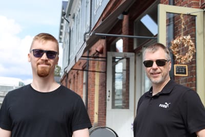 Vesa och Toni Laurila i Borgå. 