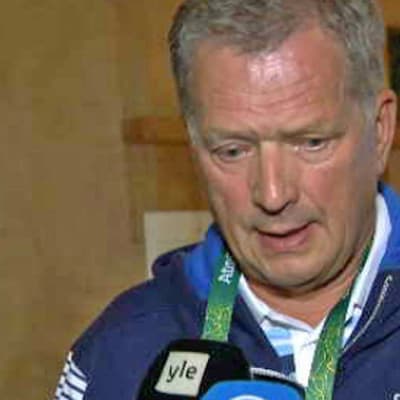 Sauli Niinistö vid OS i Rio