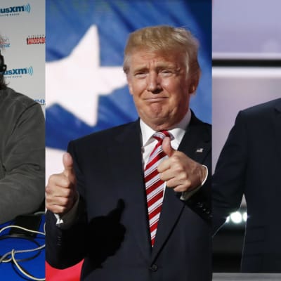 Stephen Brannon, Donald Trump och Reince Priebus.