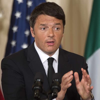 Italian pääministeri Matteo Renzi.
