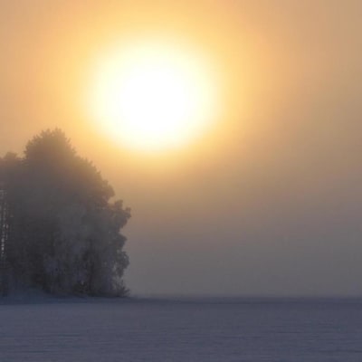 Oulujärvi tammikuussa