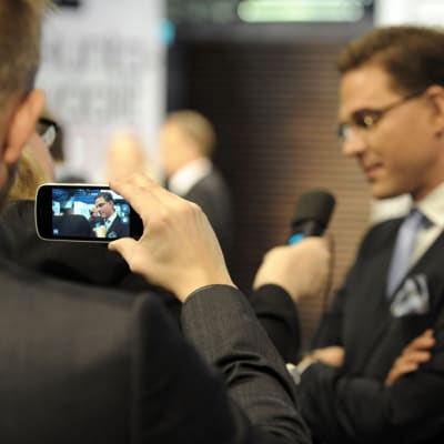 Jyrki Katainen i Musikhuset.