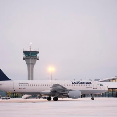 Lufthansan lentokone Kittilässä