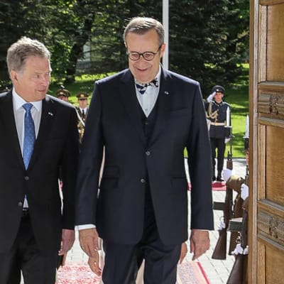 Presidentti Sauli Niinistö Virossa.
