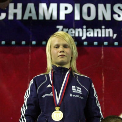 Petra Olli juniorien EM-kisoissa Zrenjanissa 2011.