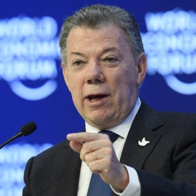 Kolumbian presidentti Juan Manuel Santos