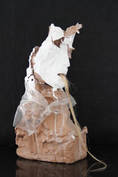 Staty i lera, plast, metall och hår: Andningen/ Breathing/ Respiration, 2009