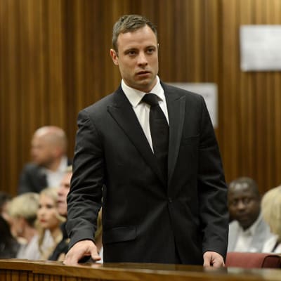 Oscar Pistorius oikeussalissa.