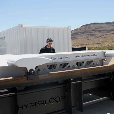 Hyperloop One -tekniikkaa testattiin Nevassa Yhdysvalloissa 11. toukokuuta 2016. 