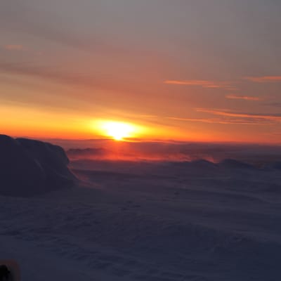 Kaamos ends at Utsjoki, 2012