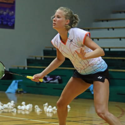 Badmintonspelaren Nanna Vainio 4.8.2015.