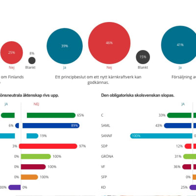 Åsiktsvisualisering utgående från valkompassen