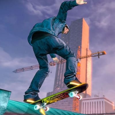 Bild ut spelet Tony Hawk's Pro Skater 5.