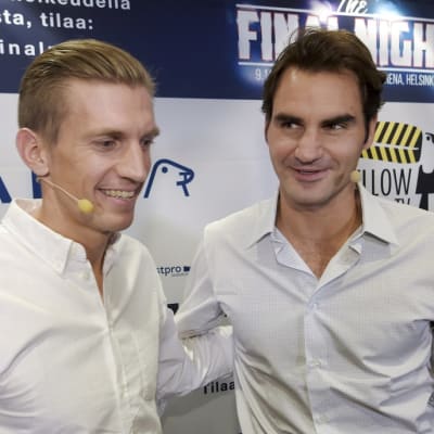 Jarkko Nieminen ja Roger Federer