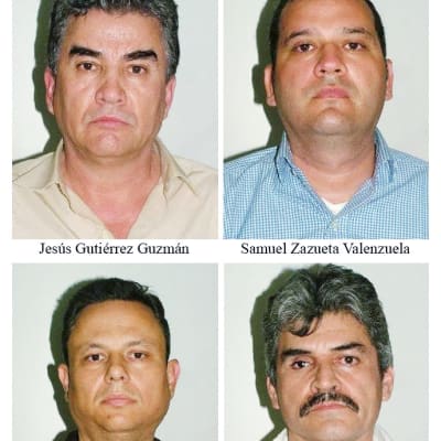 Jesús Gutiérrez Guzmán, Samuel Zazueta Valenzuela, Rafael H. Celanya Valenzuela ja Jesús G. Palazuelos Soto.
