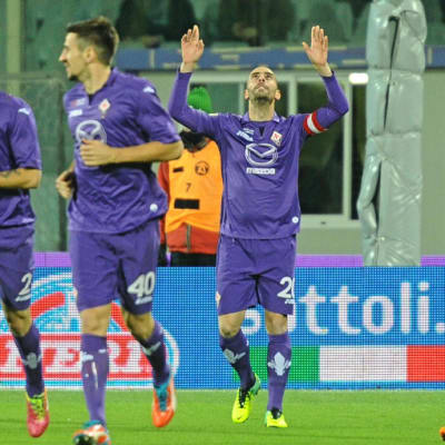 Fiorentinan Borja Valero juhlii maalia