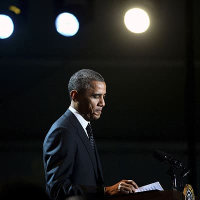 Yhdysvaltain presidentti Barack Obama valokuvattuna  6. maraskuuta Valkoisessa talossa, Washingtonissa.