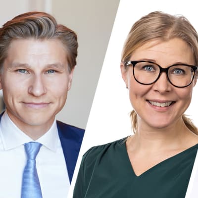 Antti Häkkänen (Kok.), Niina Malm (SDP) ja Sheikki Laakso (PS)