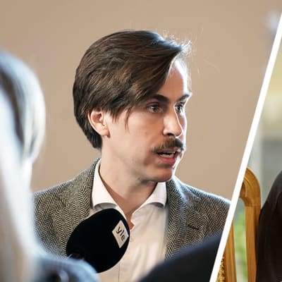 Matias Mäkynen och Annika Saarikko.