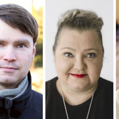 Heikki Autto, Suna Kymäläinen ja Eeva Kalli.
