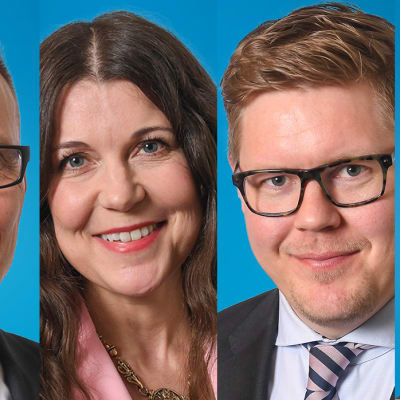 Jukka Kopra, Arja Juvonen, Antti Lindtman ja Juho Eerola yhteiskuvassa.