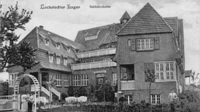 Gammalt vykort av soldathemmet i Lockstedter Lager