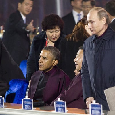 Vladimir Putin,  Xi Jinping ja Barack Obama