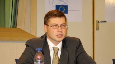 Lettlands premiärminister Valdis Dombrovskis