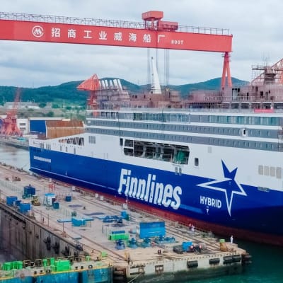 Finnlines nybygge på varvet i Kina.