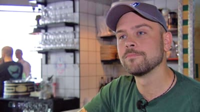 Krögaren Joakim Stenius från Brewdog Helsinki.