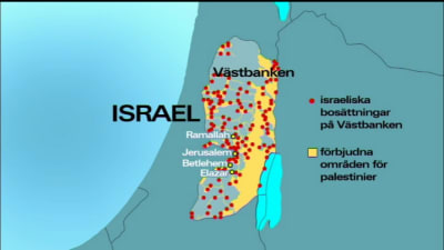 Karta över Israel