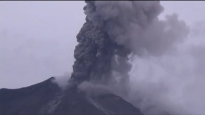 Vulkanen Sinabung har utbrott november 2013