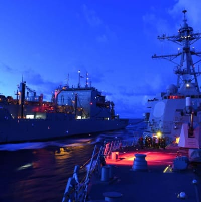 USA:s flotta på sydkinesiska havet 17.9.2015.