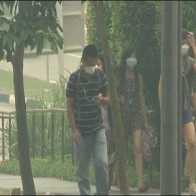 Luften hälsovådlig i Singapore