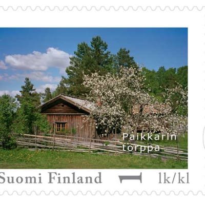 Frimärke från Paikkari torp