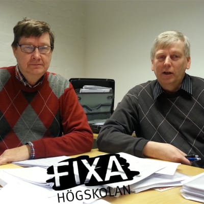 Professor Kaj Sjöholm och lektor Lars Burman på lärarutbildningen vi d Åbo Akademi.