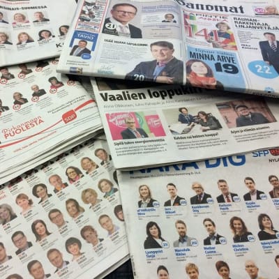 Vaali 2015 sanomalehdet 08.04.2015