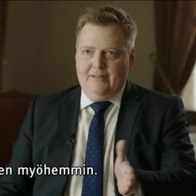 Uutisvideot: Islannin pääministeri käveli ulos veroparatiisihaastattelusta - tekstitys